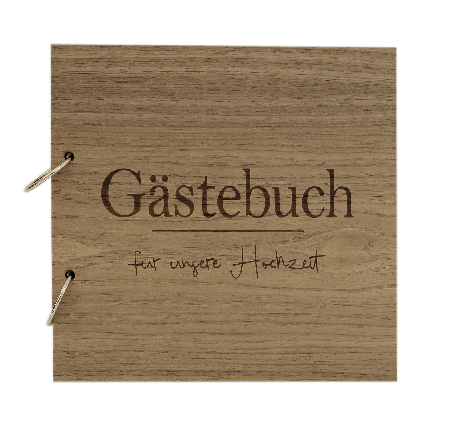 Gästebuch aus Holz - Hochzeit