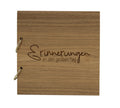 Gästebuch aus Holz - Erinnerungen