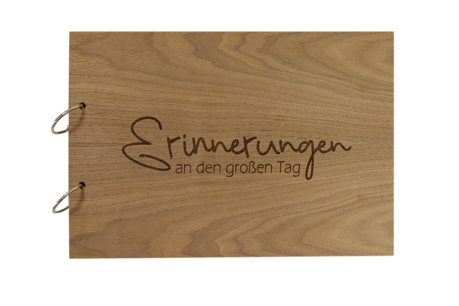 Gästebuch aus Holz - Erinnerungen