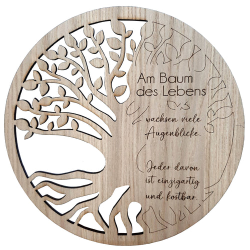 Baum mit Spruch 30cm - versch. Motive