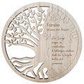 Baum Holz Wanddekoration mit Spruch