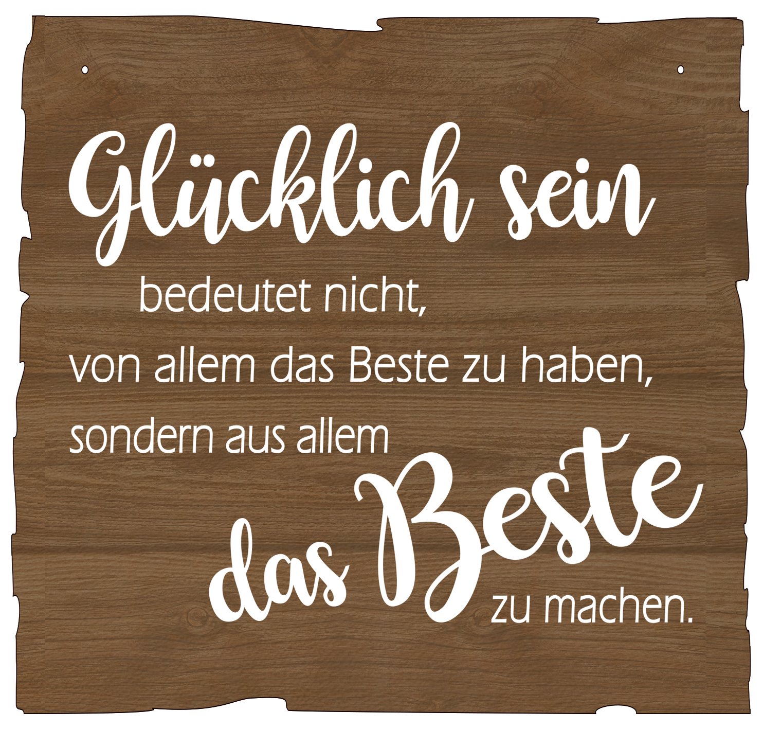 Wandbild - glücklich sein