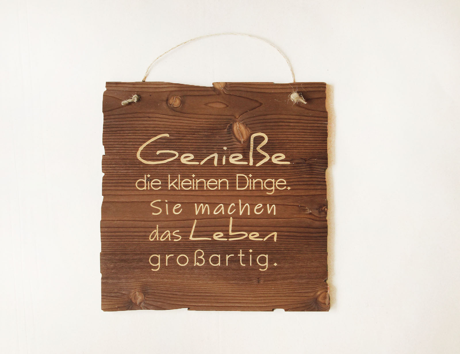 Wandbild - Genieße die kleinen Dinge