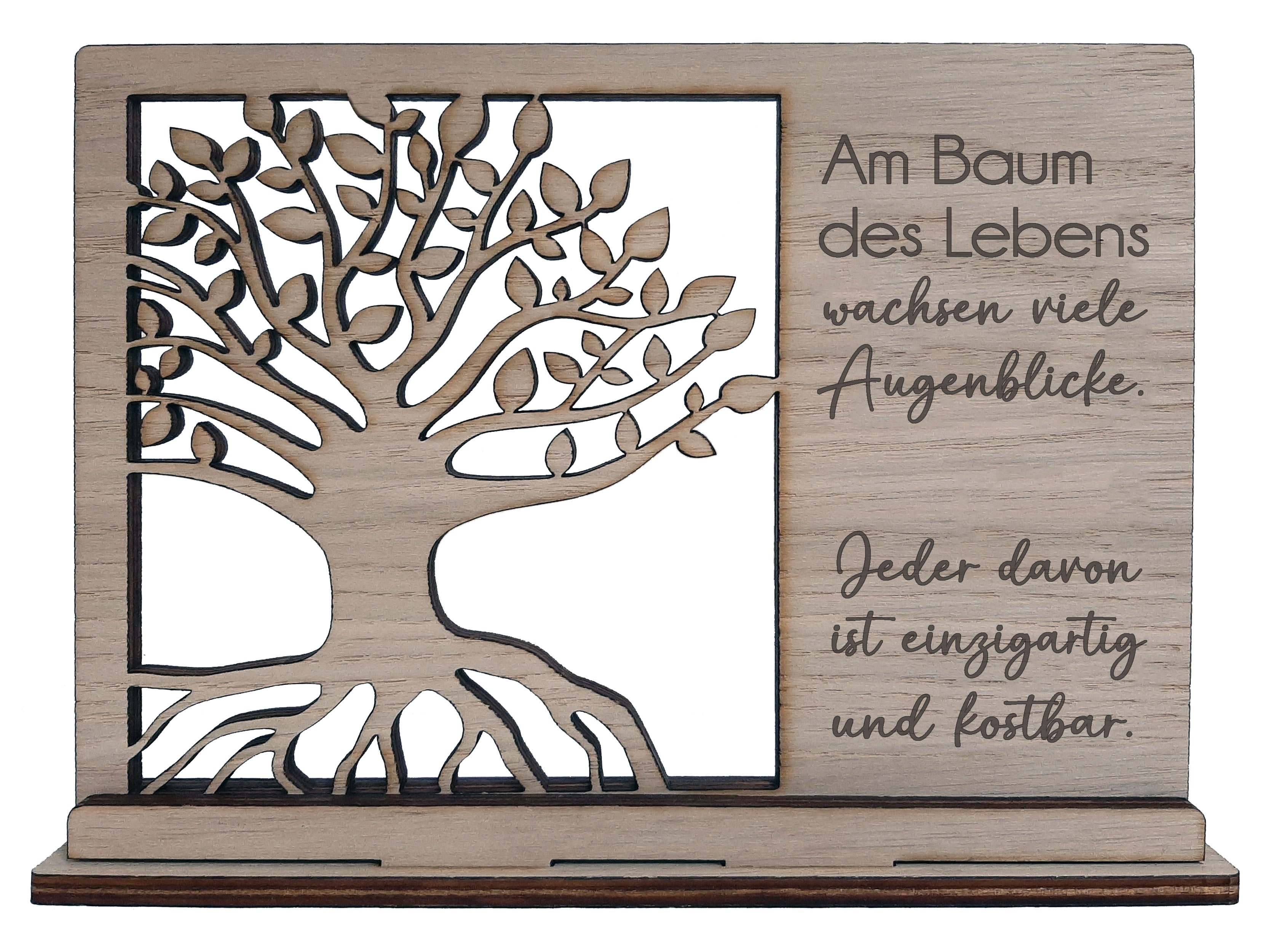 Bild mit Spruch - Baum des Lebens