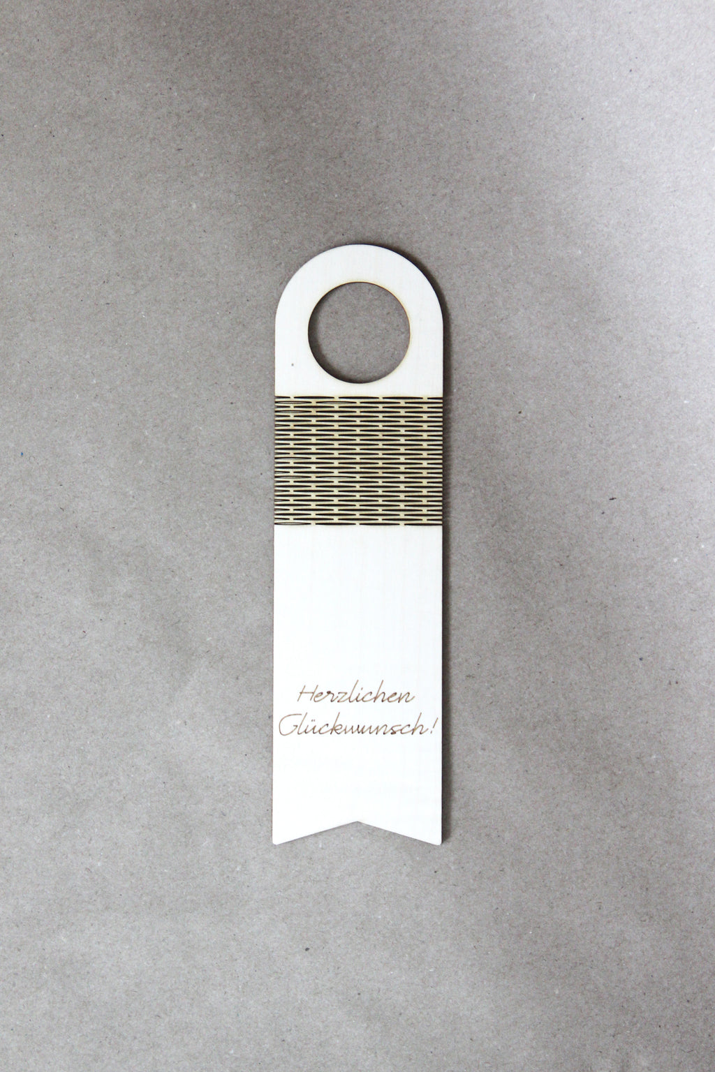 Flaschenanhänger - Herzlichen Glückwunsch