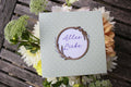 Grußkarte mit Holzsticker - Alles Liebe