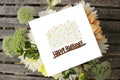 Grußkarte mit Holzsticker - Happy Birthday