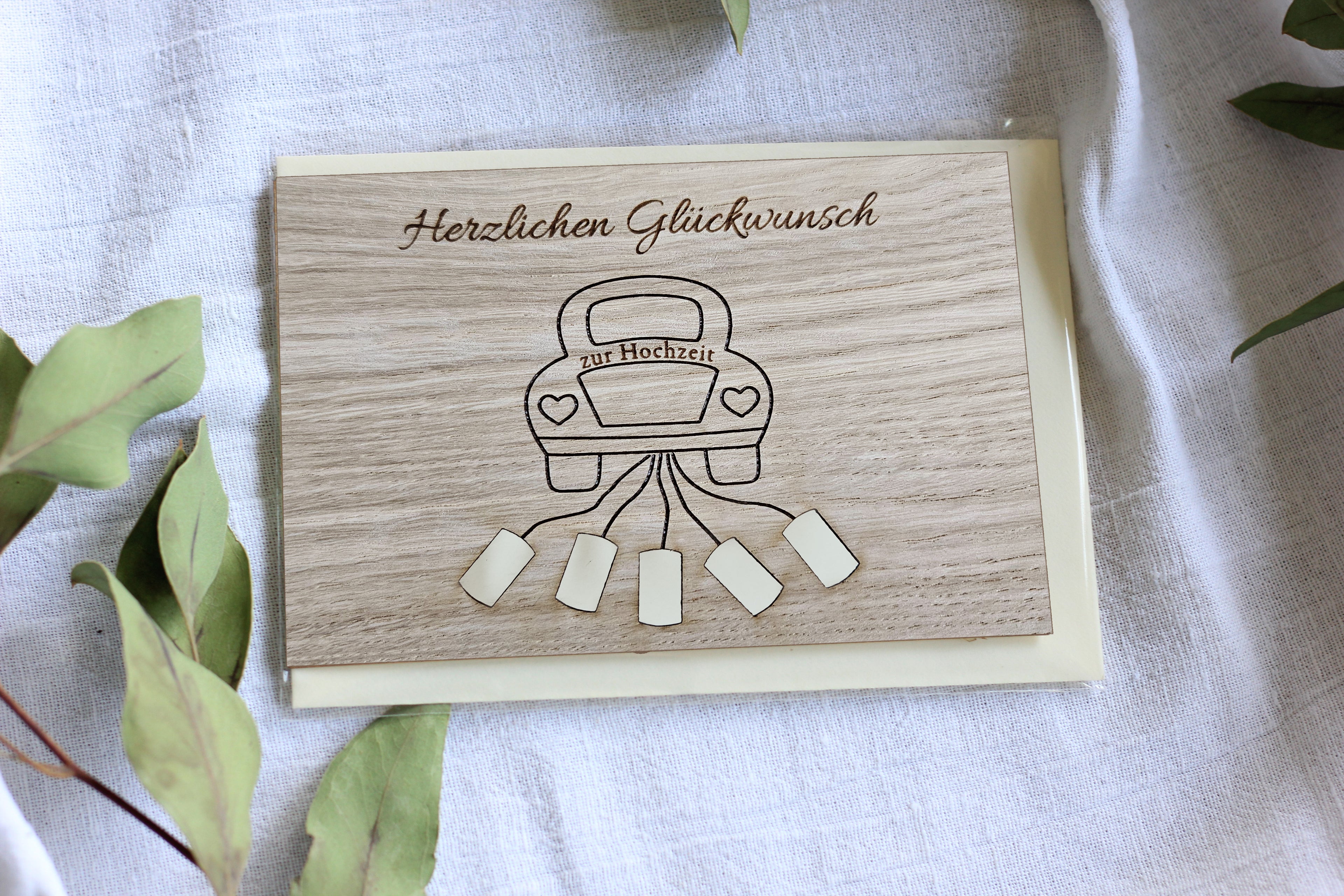 Geldgeschenkkarte - Herzlichen Glückwunsch Hochzeit