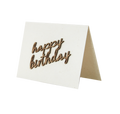 Grußkarte mit Holzsticker - Happy Birthday