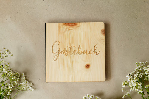 Gästebuch aus Holz