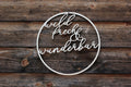 Dekoration Ring Holz - wild, frech und wunderbar