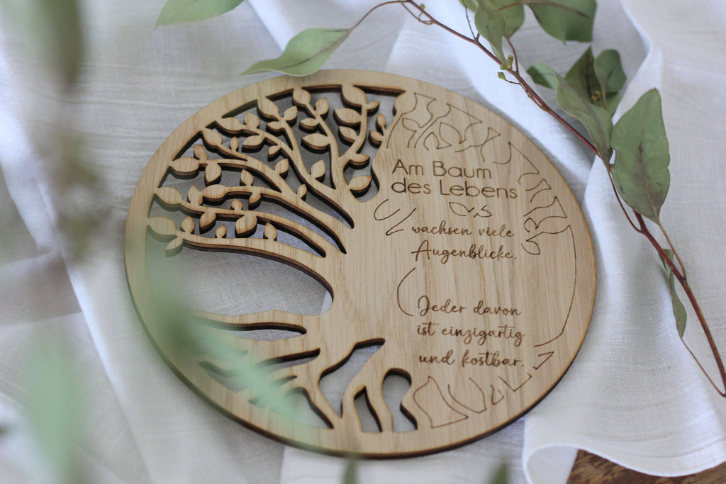 Baum mit Spruch 30cm - versch. Motive
