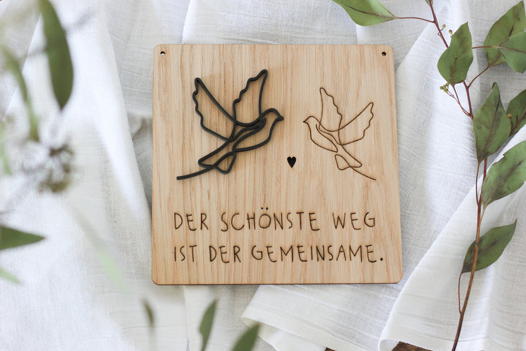 Wandbild Spruch