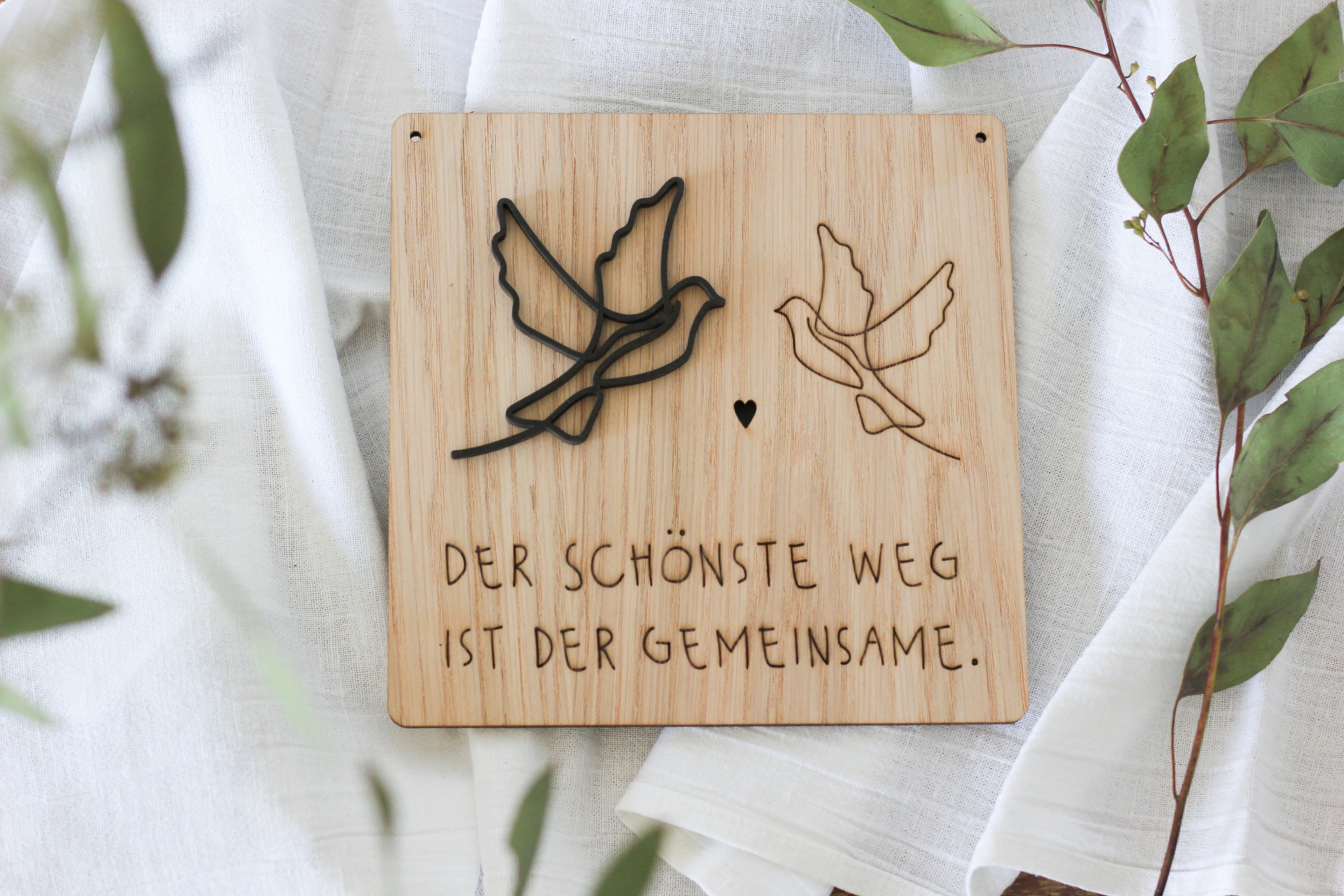 Wandbild Spruch