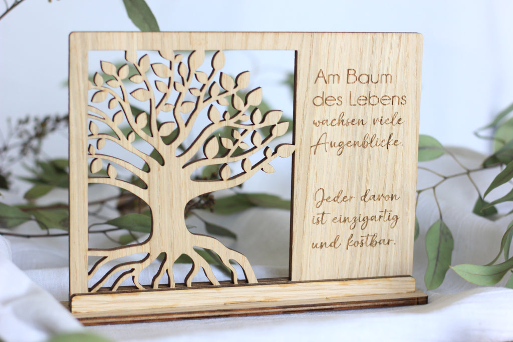 Bild mit Spruch - Baum des Lebens