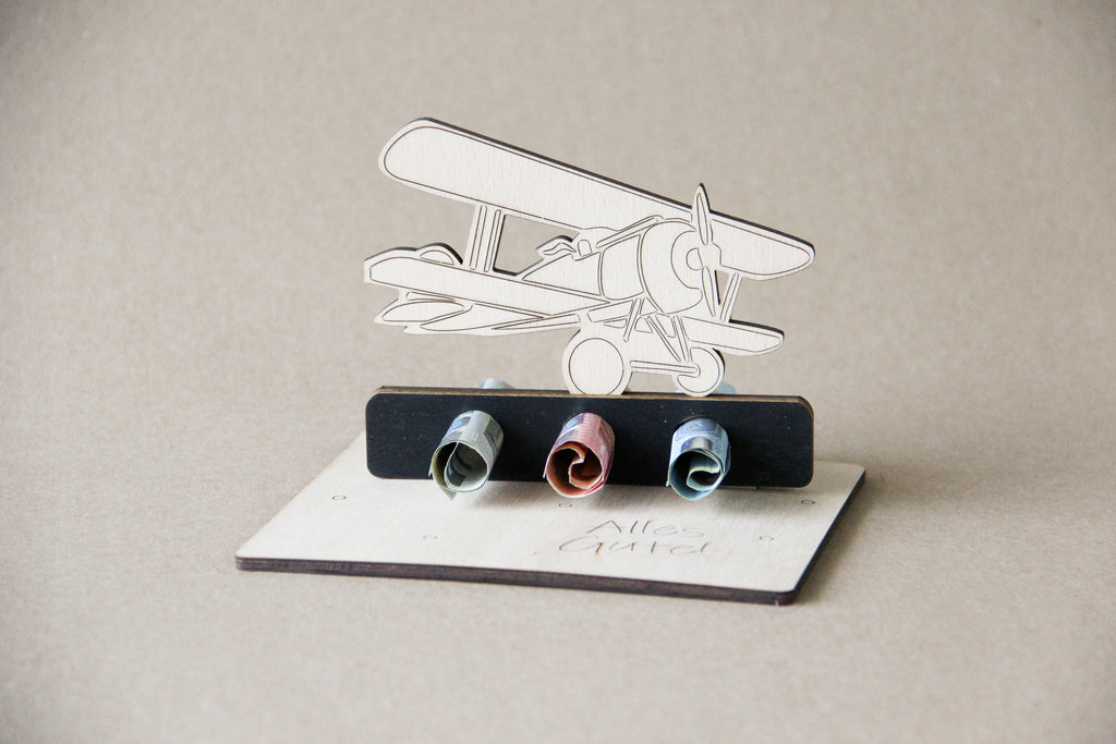 Geldgeschenk 3D - Flugzeug