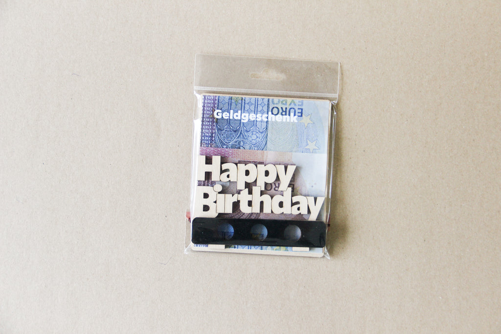 Geldgeschenk 3D - Happy Birthday