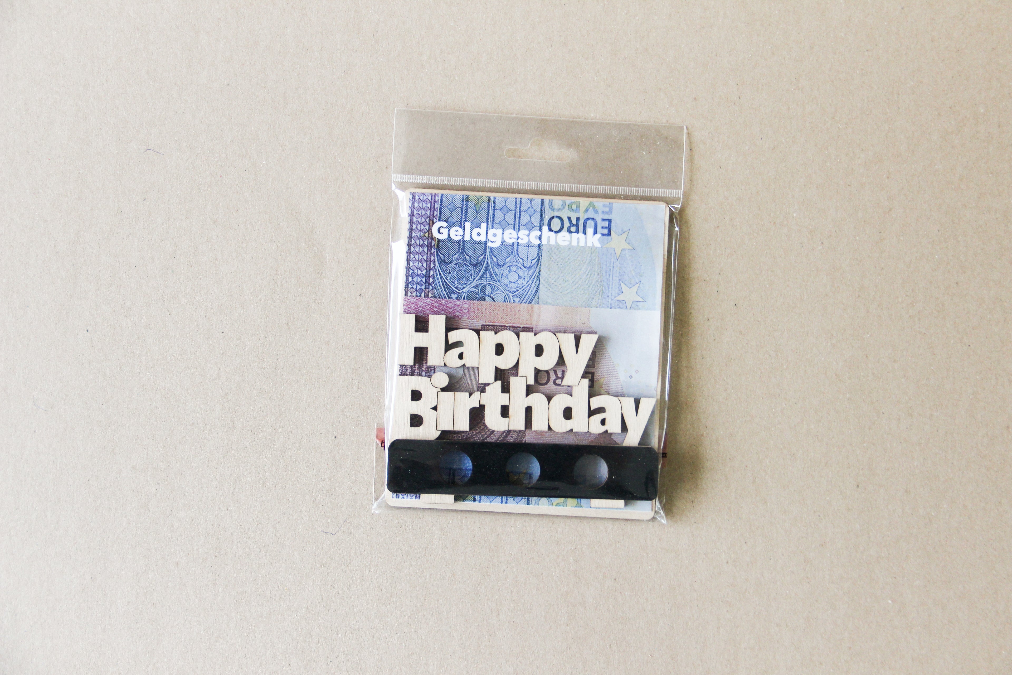 Geldgeschenk 3D - Happy Birthday