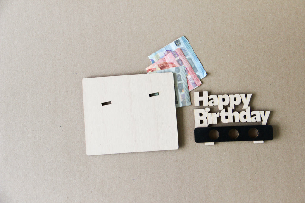 Geldgeschenk 3D - Happy Birthday