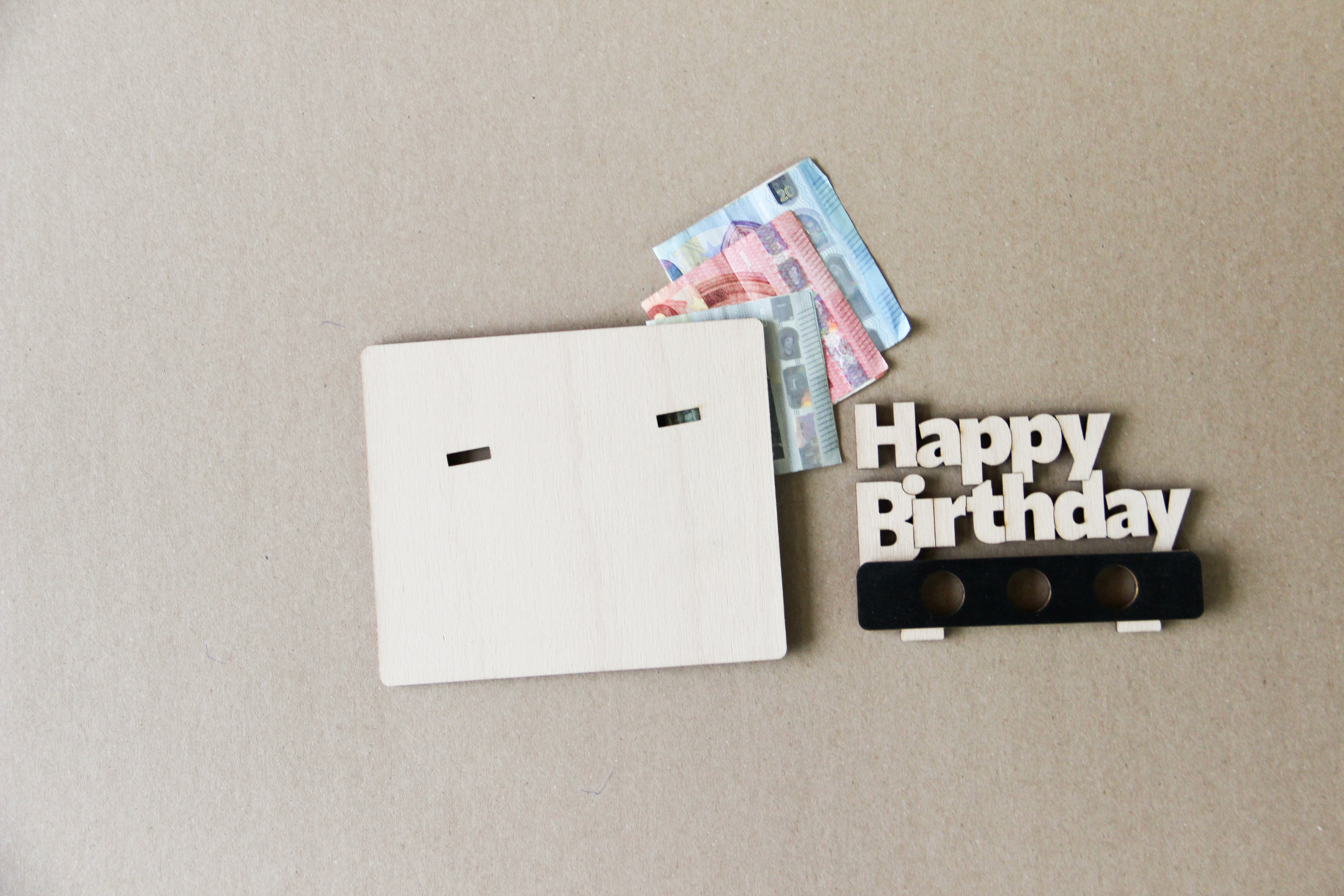 Geldgeschenk 3D - Happy Birthday