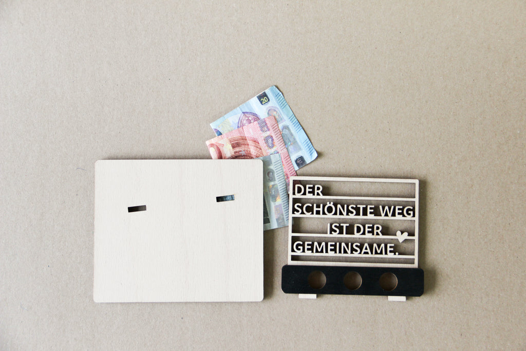 Geldgeschenk 3D - Der schönste Weg