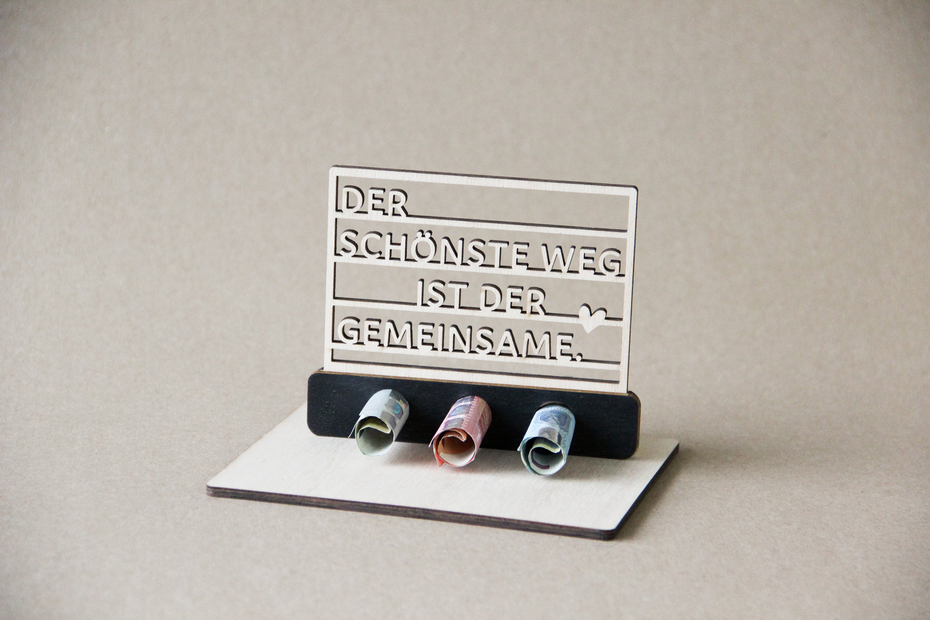 Geldgeschenk 3D - Der schönste Weg