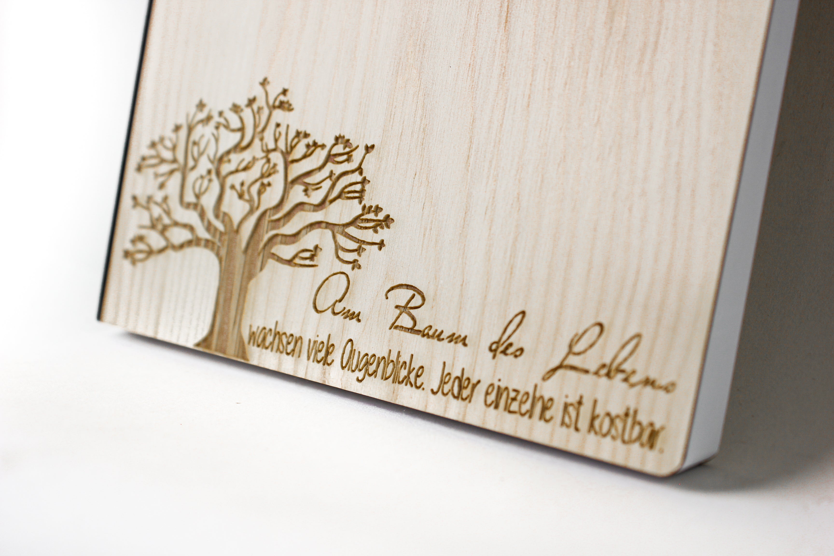 Notizbuch A5 Holz Eiche, Baum des Lebens