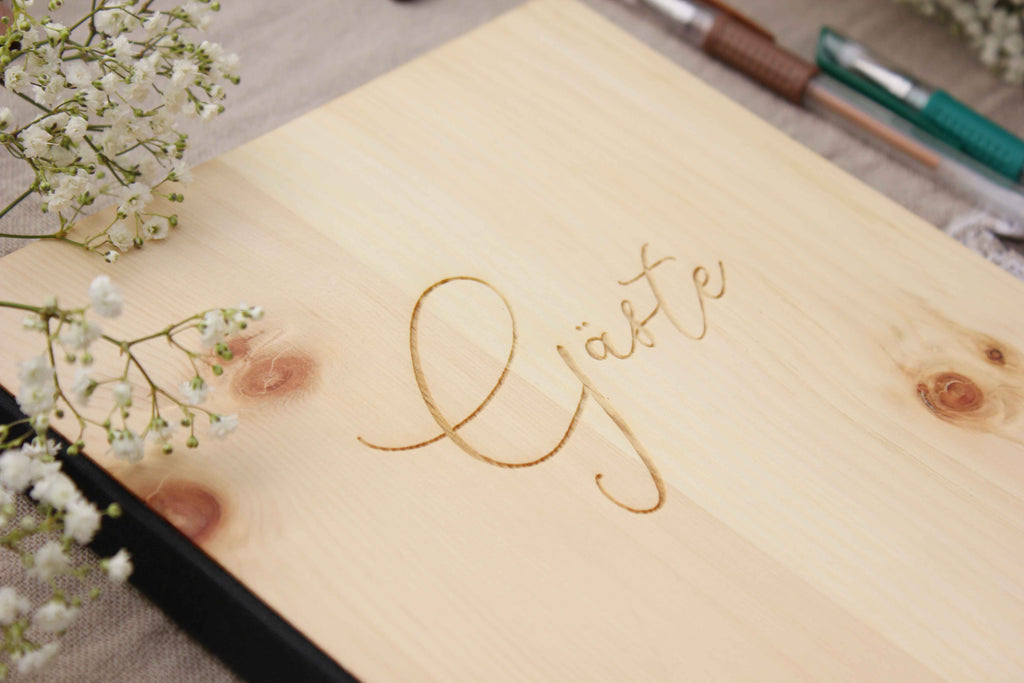 Gästebuch aus Holz