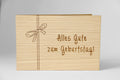 Holzgrusskarte - Alles Gute zum Geburtstag