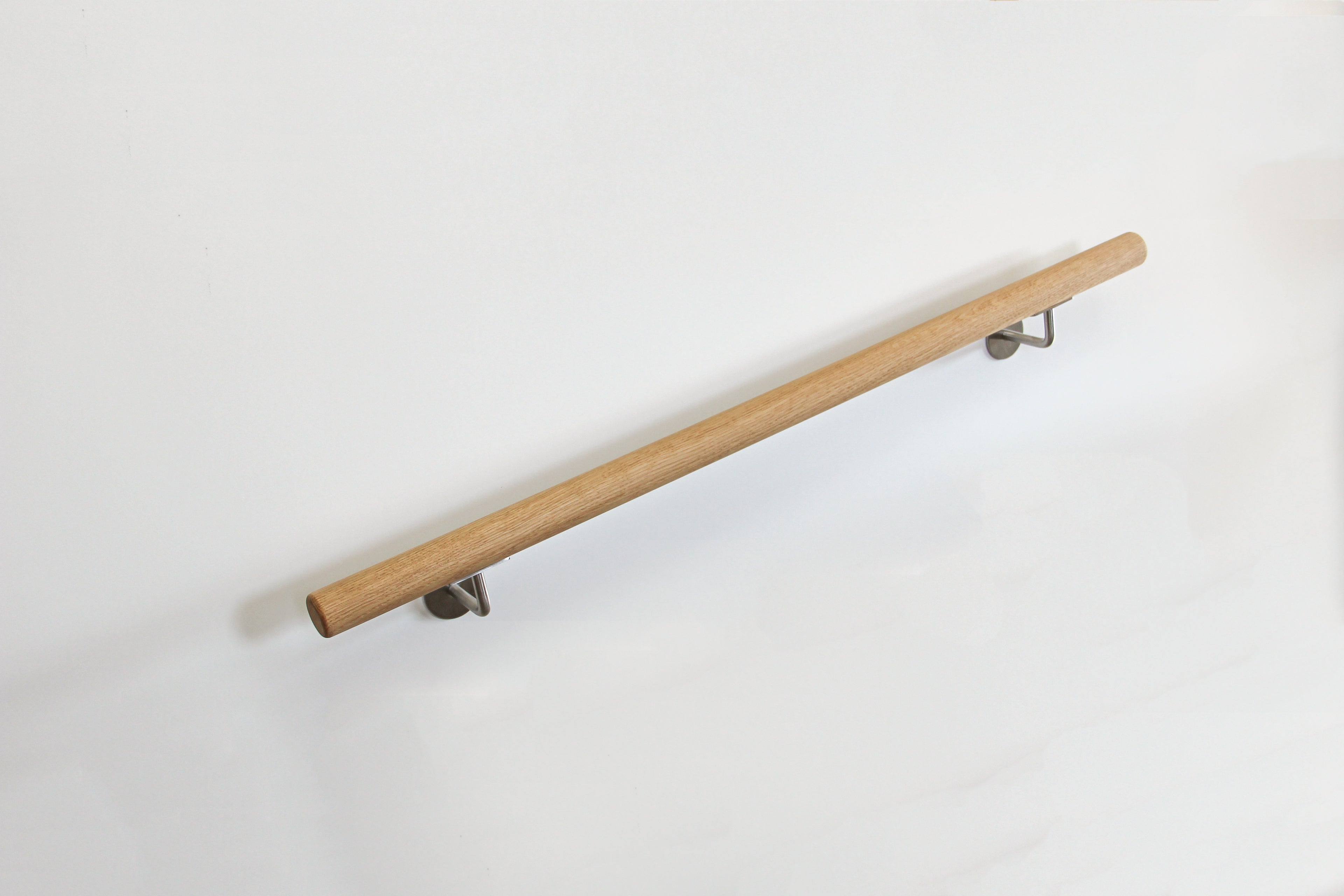 Holz Handlauf mit Wandmontage-Set - Eiche