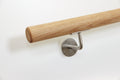 Holz Handlauf mit Wandmontage-Set - Eiche