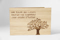 Holzgrusskarte - Am Baum des Lebens