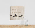 Wandbild Spruch Zuhause Eiche