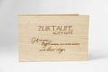 Holzgrusskarte - Zur Taufe